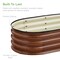 Best Choice Products 4x2x1ft Outdoor Raised Metal Oval Garden Bed, Planter Box for Vegetables, Flowers